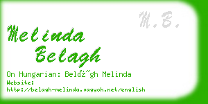 melinda belagh business card